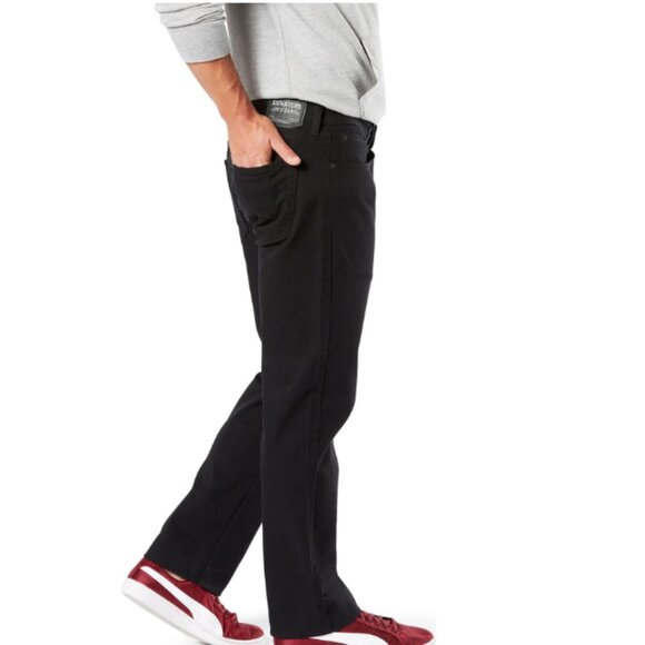 Levi Strauss Signature Men's Relaxed Fit Flex Waistband Jeans, Gothic (36x30) - Picture 3 of 3